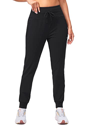 G Gradual Women's Fleece Lined Joggers High Waisted Water Resistant Thermal Winter Sweatpants Running Hiking Pockets