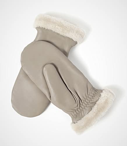YISEVEN Women's Winter Genuine Leather Gloves Mittens