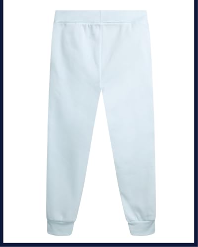 Reebok Girls Sweatpants - Performance Poly Fleece Active Joggers Sweatpants for Girls - Soft Stretch Kids Athletic Pants