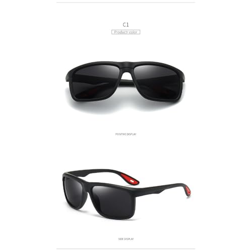 ZFVTFC Lightweight sports sunglasses, blue mercury mirror, brown frame; black and gray mirror, black frame; UV protection