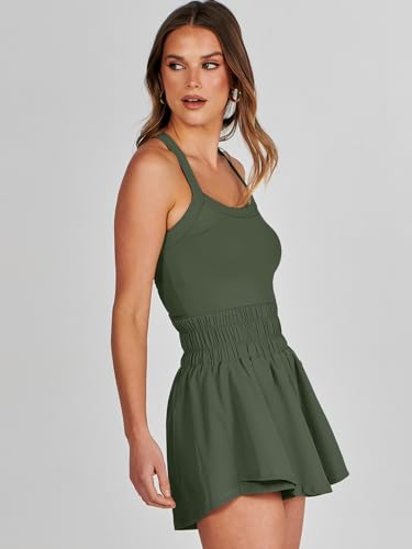ANRABESS Womens Mini Tennis Dresses Skort Summer Sleeveless One Piece Workout Romper Dress with Shorts Athletic 2026 Outfit