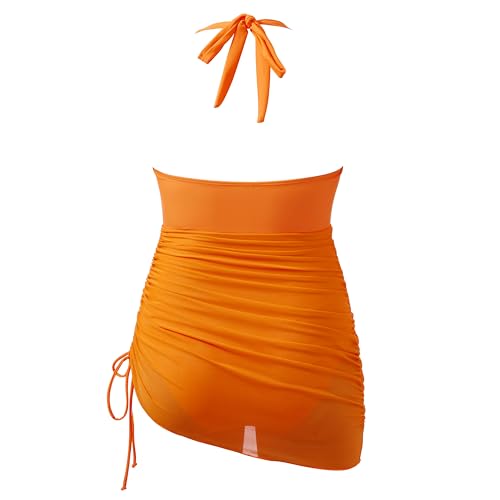 SUUKSESS Women Sexy One Piece Swimsuit Tummy Control Bathing Suit Mesh Swimdress