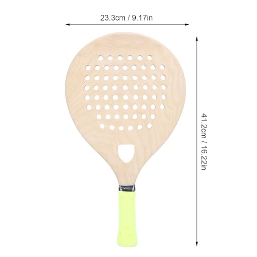 Drfeify Beach Tennis Paddle, Anti Slip Lightweight Design for Enhanced Control, Red Oak Beach Tennis Racket for Beginners,...