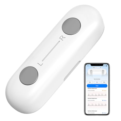 Monerr Portable ECG Monitor | Record and Store One-Lead ECG Signals | Monitor and Display Heart Rate for Home Health Care ...