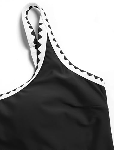 ZAFUL Tankini Swimsuit Tummy Control Bathing Suits Two Piece Swim Top with High Waisted Bottom