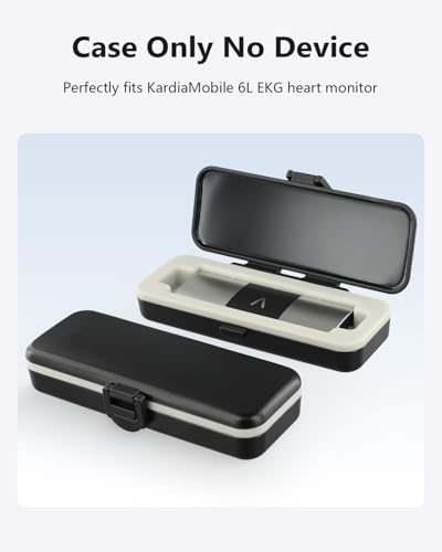 SavvyBloom Kardia Mobile Case Only for KardiaMobile 6L EKG Heart Monitor, KardiaMobile 6L Case with Silicone Pad for Trave...