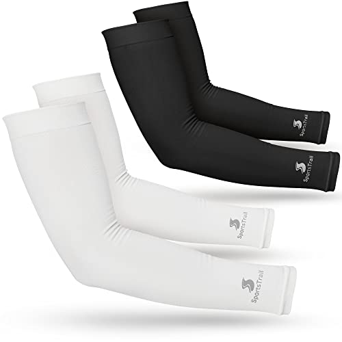 SportsTrail Cooling Arm Sleeves for Men & Women – Breathable, UV Sun Protection, Sports Arm Sleeves for Women, Men & Youth