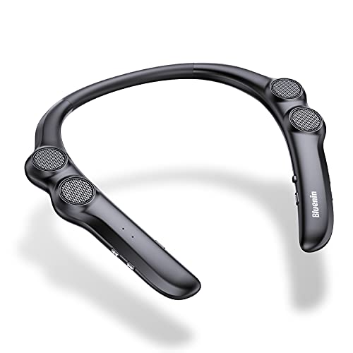 Dawsho Neckband Bluetooth Speaker, Wireless Wearable Speaker w/Built-in Mic,78g Lightweight, High Fidelity 3D Stereo Soun...