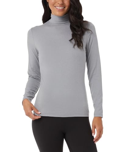 32 Degrees Women's Cozy Heat Base Layer Mock Neck Top - Thermal Long Sleeve Shirt for Winter Layering