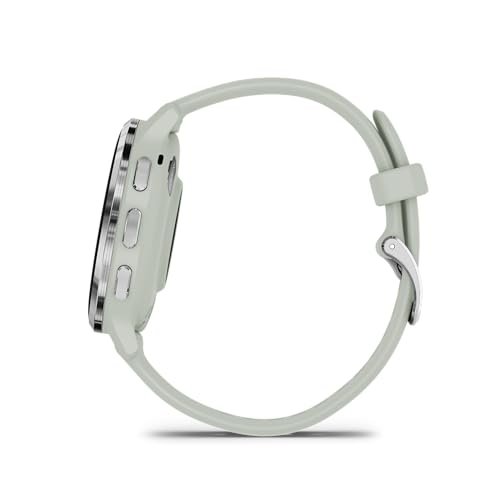 Garmin Venu 3S Advanced Fitness and Health Tracker Smart Watch Silver Stainless Steel Bezel with 41MM Sage Gray Case and S...
