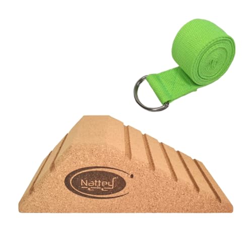2025 NEW LARGER and Improved quality ECO-Friendly HIGHEST DENSITY Cork Squat Wedge Block Heel Calf Raise Platform NON-SLIP...