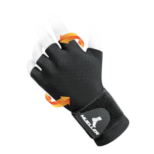 Mueller Sports Medicine Compression Glove for Men and Women, Hand & Wrist Pain Relief Support, Ideal for Carpal Tunnel, Ar...