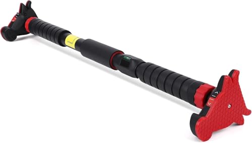 Adjustable Pull Up Bar for Doorway 27-42"with Level Meter,Strength Training Pull-Up Bars, No Screws Needed, Safety Locking...