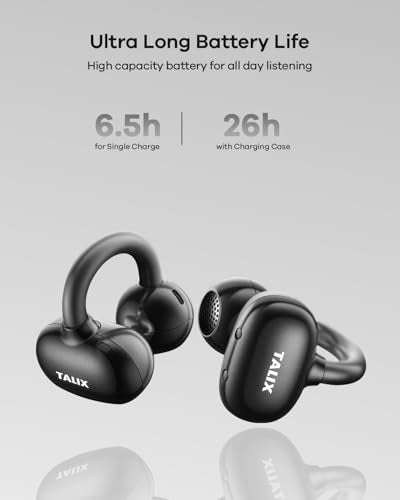 TALIX Ultra Open Ear Earbuds X6, Clip-On Headphone with Directional Sound, Ultra-Light Comfort Fit, Bluetooth 5.4 Wireless...