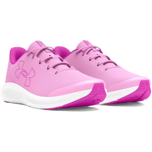 Under Armour Girls' Grade School Pursuit 3 Big Logo Running Shoe