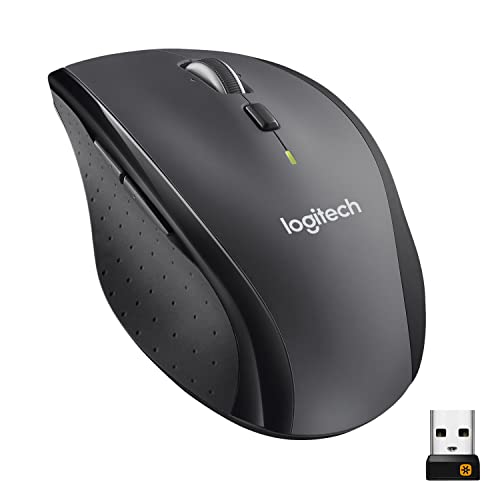 Logitech M705 Marathon Wireless Mouse, Gaming Mouse Wireless, 2.4 GHz USB-A Receiver, 5-Programmable Buttons, 3-Year Batte...
