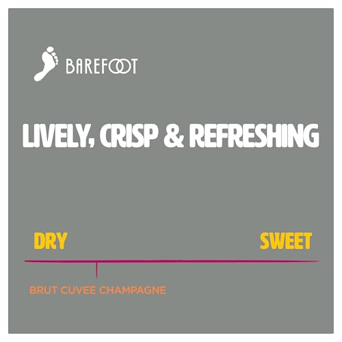 Barefoot Bubbly Brut Cuvee Champagne, 750 ml