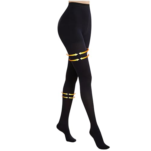 Myshear Medical Compression Pantyhose for Women Men, 15-20 mmHg Compression Tights, Closed Toe Graduated Compression Stock...