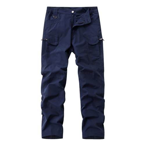 Military Cargo Pants for Men Casual Quick Drying Workout Waterproof Combat Pants Trendy Stretch Lightweight Hiking Trousers