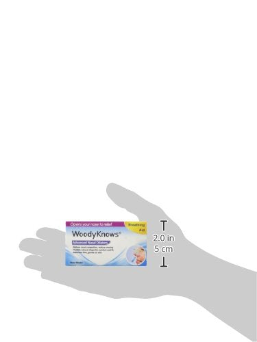 WoodyKnows Super-Support Nasal Dilator, Improves Sleep and Sports Airflow, Nasal Congestion and Nose-Related snoring aid (S 4Pack)