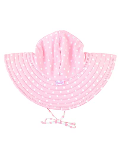 RuffleButts® Baby/Toddler Girls UPF 50+ Sun Protective Wide Brim Swimwear Sun Hat