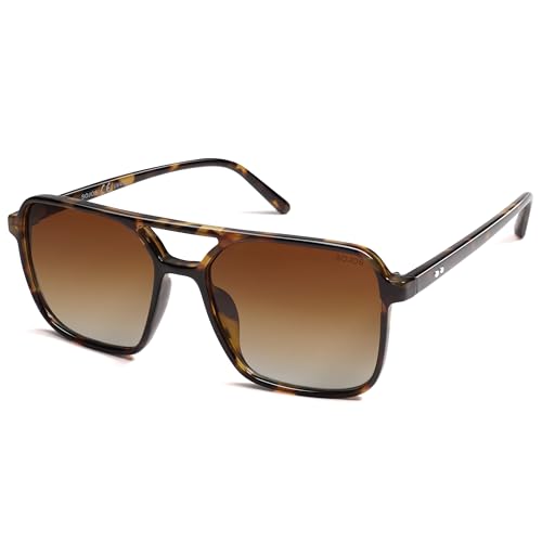 SOJOS Trendy Vintage Aviator Square Sunglasses For Womens Mens Retro 70s UV400 Women Sun Glasses SJ2327