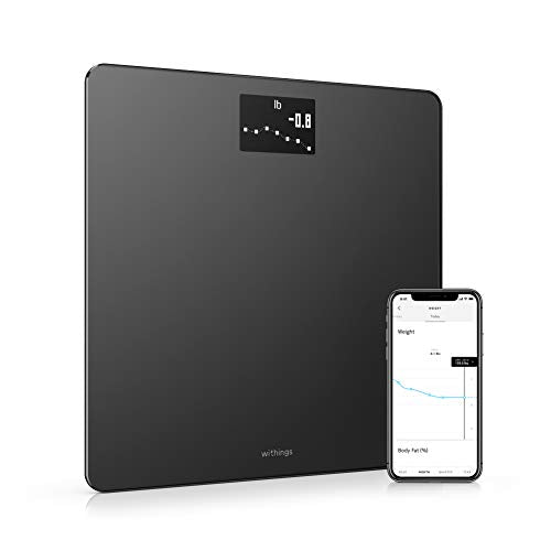 Withings Body - Digital Wi-Fi Smart Scale with Automatic Smartphone App Sync, BMI, Multi-User Friendly, with Pregnancy Tra...