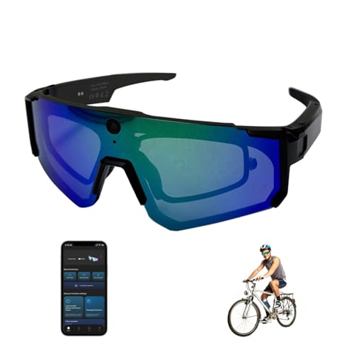 Padom Al Smart Glasses with Camera 4K, 8MP HD POV Video Recording Glasses with Camera, Built-in Storage(No SD Card Neede...