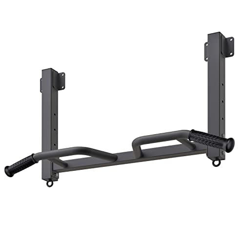 Kipika 32" Ceiling Mounted Pull Up Bar - Heavy Duty, Highly Adjustable, Multifunctional Chin Up Bar - Home Gym System with...