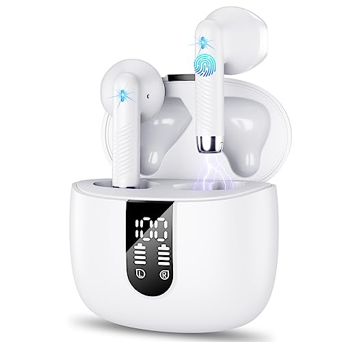 Wireless Earbud Bluetooth 5.3 Headphones with Clear Sound, 40H Playtime, Sport Earbud Touch Control with LED Digital Displ...
