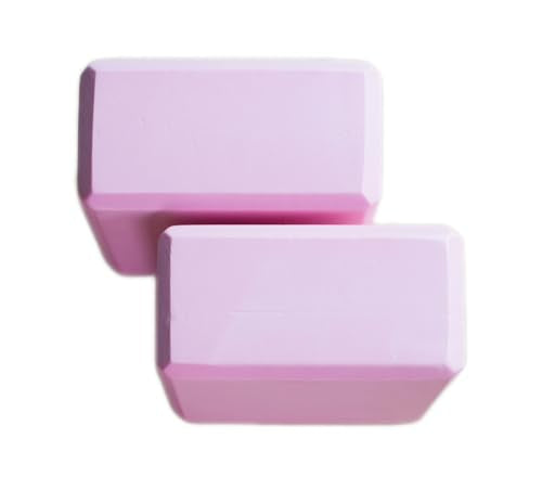 Yoga Block High Density EVA Foam Blocks 2 Packs 9"x6"x3" Each, Supportive, Lightweight with Beveled Edges for Yoga, Pilate...