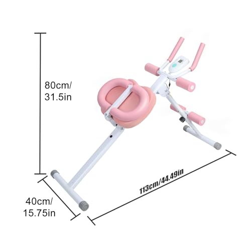 Ab Machine for Home, Foldable Ab Workout Equipment with Thickened Foam Handle, Ab Trainer Machine for Stomach Workout with...