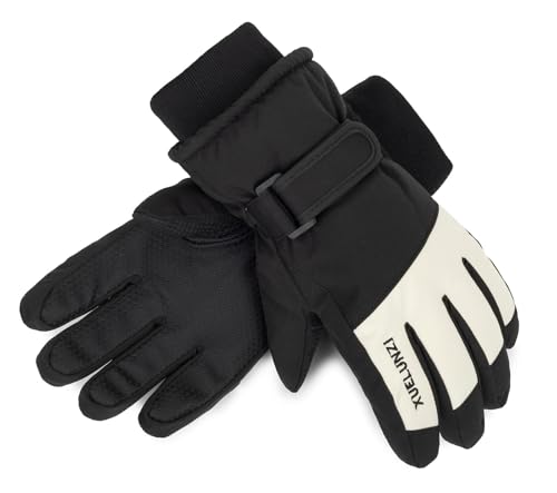 CXQRR Kids Winter Snow Ski Gloves Boys Girls Warm Waterproof Breathable Gloves for Outdoor Sports 5-10Y