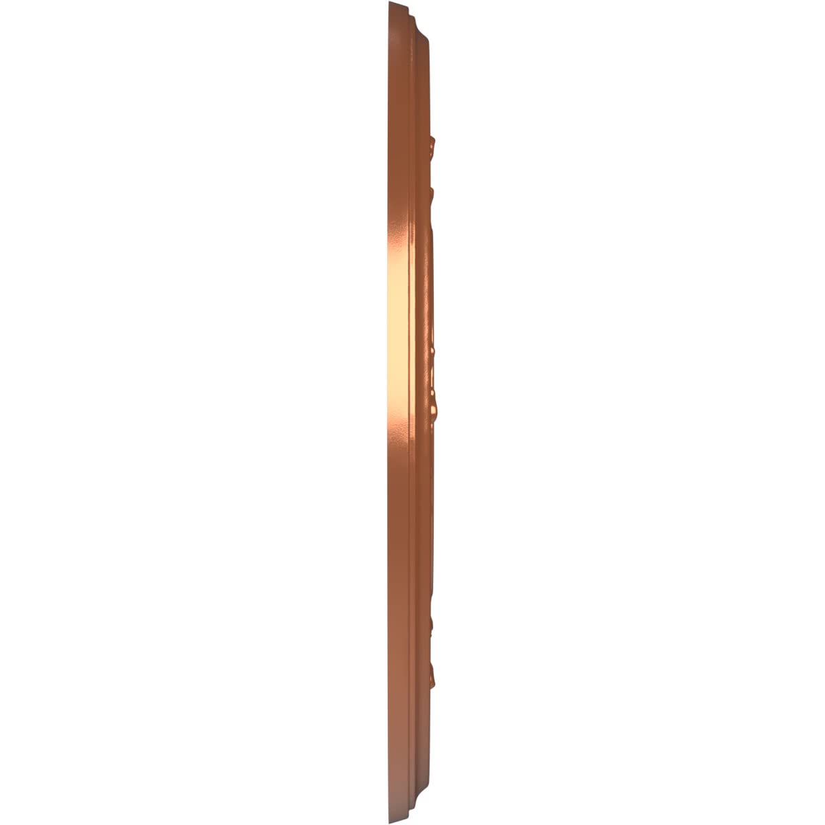 Ekena Millwork Cmp10Babco Baltimore Thermoformed Pvc Ceiling Medallion (Fits Canopies Up To 4 1/4), 10Od X 3 1/2Id X 3/4P, Brigh