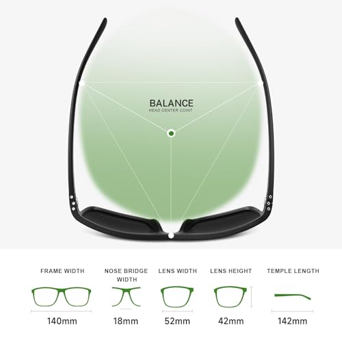 Fanshen Polarized Sports Sunglasses for Men, UV Protection Lightweight Sun Glasses for Driving Fishing Golf Cycling