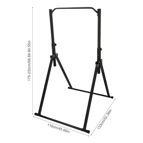 Free Standing Pull Up Bar, Foldable Pullup Bar Power Tower, Adjustable Height Pull Up Workout Station For Home Gym, 440 Lb...