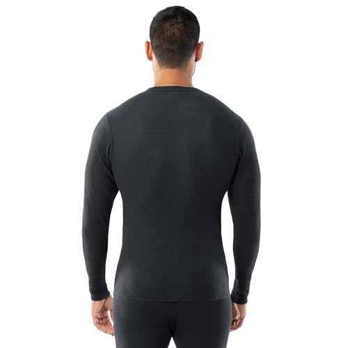 Indera Men's Heavyweight Cotton Waffle Thermal Underwear Crew Top