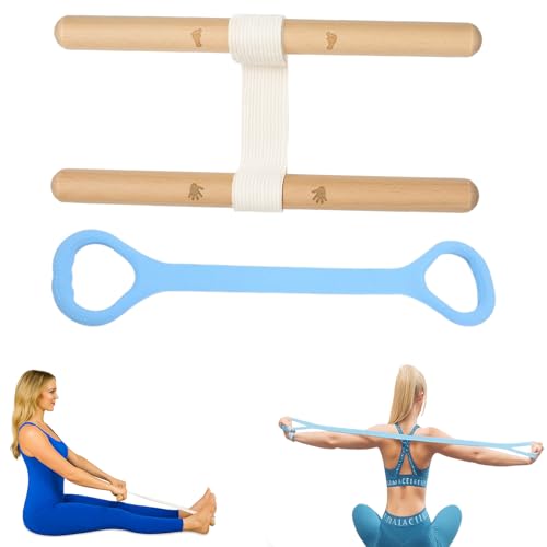 Adjustable Portable Stretching Device and Fitness Resistance Band for Home Use, Enhanced Flexibility and Mobility Perfect ...