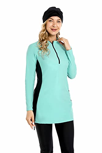 TaissBocco Full Swimming Costume Burkini for Women Modest Girls Swimsuit Islamic Swimwear Plus Size