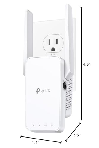 TP-Link AC1200 WiFi Extender, 2023 Engadget Best Budget Pick, 1.2Gbps Signal Booster for Home, Dual Band 5GHz/2.4GHz, Covers Up to 1500 Sq.ft and 30 Devices,Support Onemesh, One Ethernet Port (RE315)