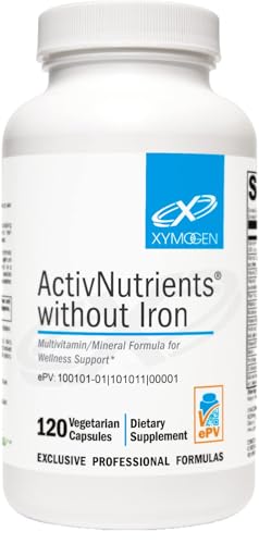 XYMOGEN ActivNutrients Without Iron - Multivitamin Multimineral for Wellness, Immune, Energy and Mood Support - Chelated M...