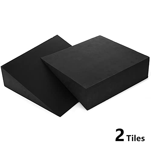 DEAYOU 2 Pack Yoga Foam Wedge, 13" EVA Foam Calf Stretch Slant Board for Lower Leg Strength Improve, Squat Wedge Incline B...