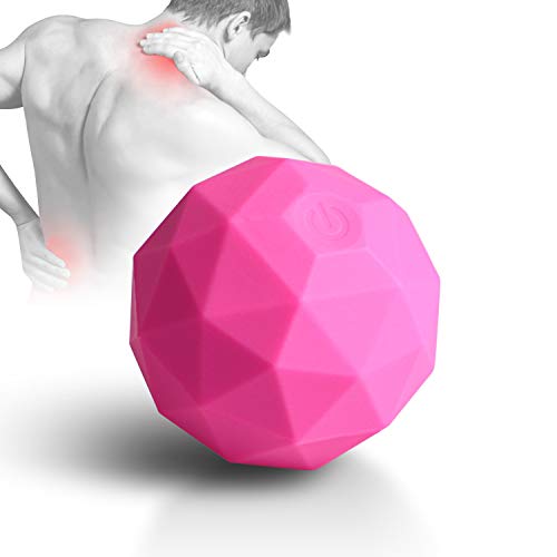 MEXITOP Electric Vibrating Massage Ball, 2-Speed Fitness Yoga Pilates Physical Therapy Massage Roller to Fight Sore Muscle...