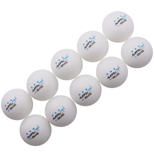 MAPOL 100 Pack White 3-Star Table Tennis Balls Advanced Training Ping Pong Ball