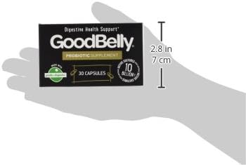 GoodBelly Probiotic Capsules for Digestive Health | Vegan Probiotic Supplement with 10 Billion Live Cultures | Probiotics for Women & Men | 30 Capsules