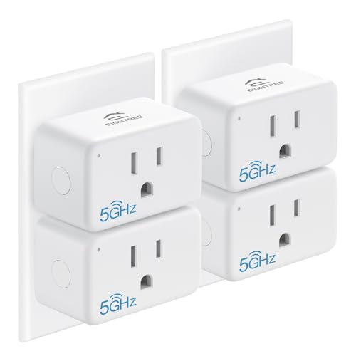 EIGHTREE Mini Smart Plug 5GHz Wi-Fi Compatible 15A, Smart Plugs That Work with Alexa & Google Home & SmartThings, Energy M...