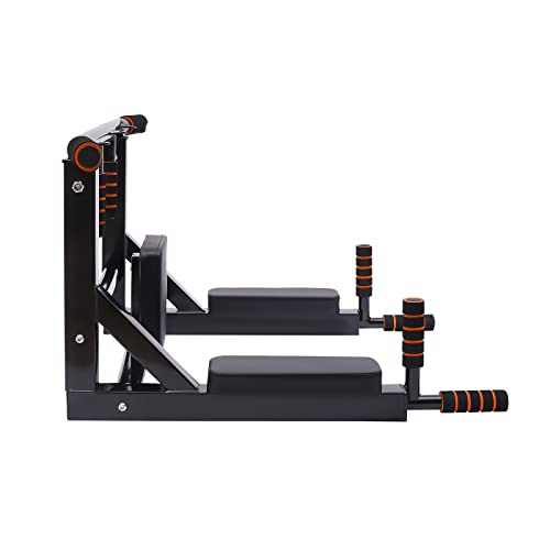 Wall Mounted Pull Up Bar, Power Tower Set Training Equipment Fitness Dip Stand Supports to 440 LBS for Home Gym Indoor Wor...