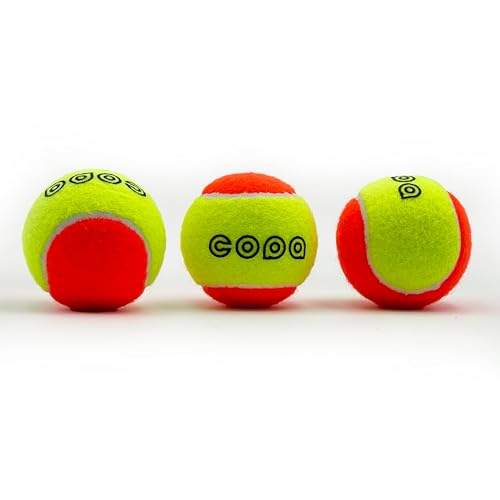 Beach Tennis Balls Pack of 3 Copa ITF Stage 2 Approved Specification Low Compression Balls Pressurized Reusable Plastic Te...