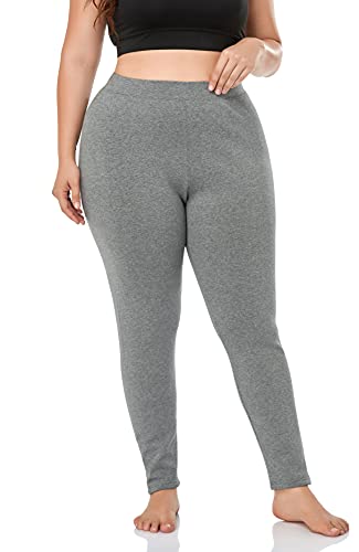 ZERDOCEAN Women's Plus Size Fleece Lined Leggings Winter Warm Thermal Yoga Workout Pants