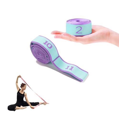 Multi-Loop Stretch Band - Yoga, Pilates, Ballet, and Physical Therapy Stretching Strap for Flexibility, Leg Stretching, an...